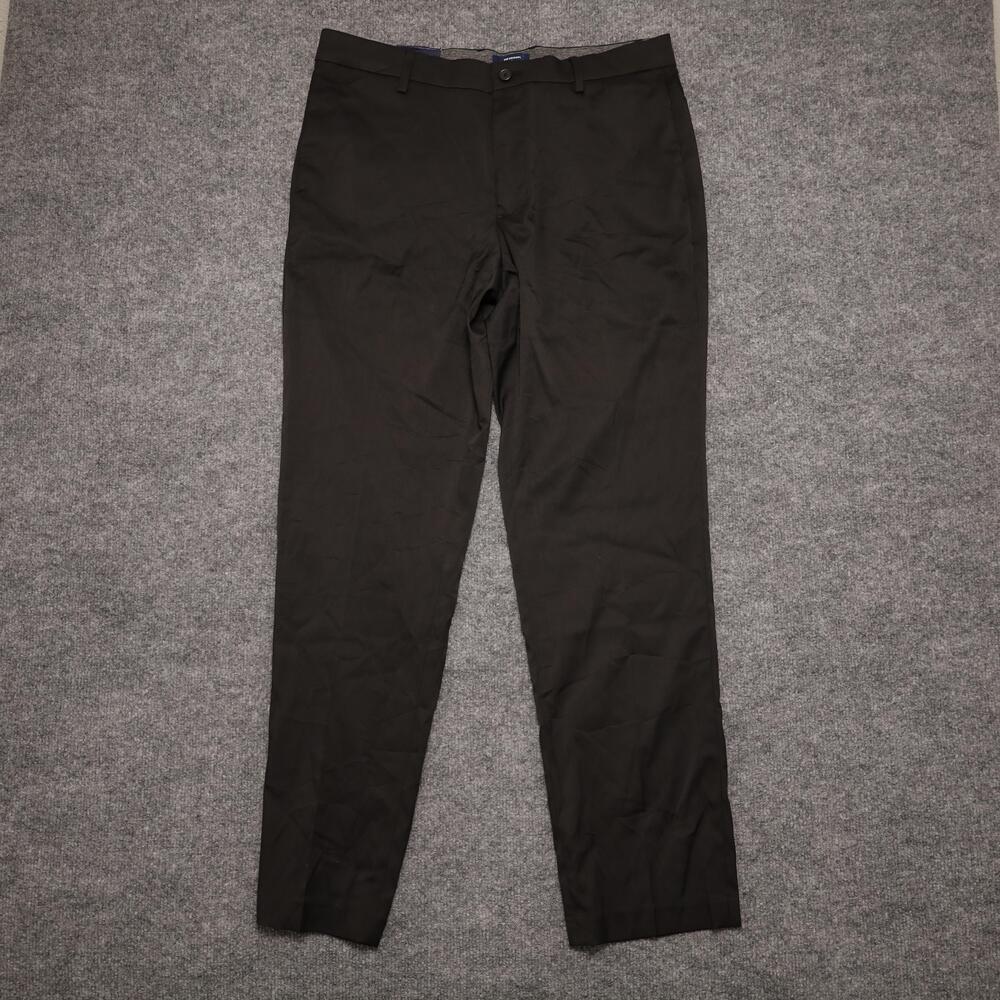 Ben Sherman Dress Pants Mens 32x32 Black Stretch Microfiber Slim Fit Office